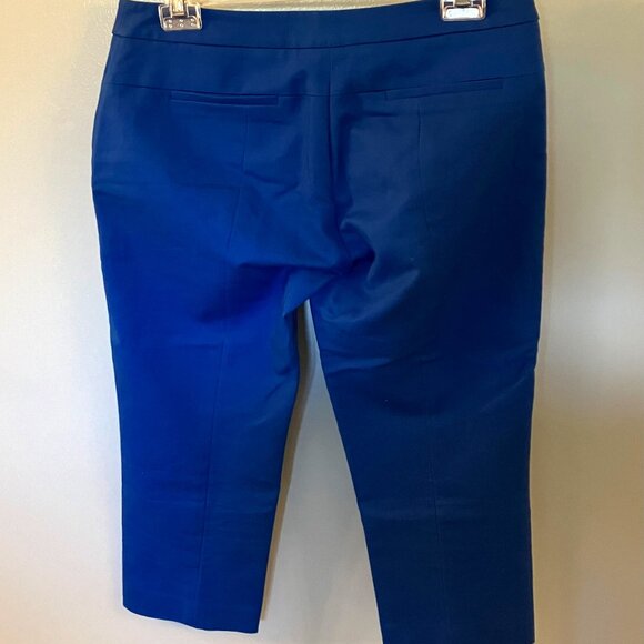 Adrianna Papell womens Blue capri stretch office career Size 4 - Picture 2 of 5